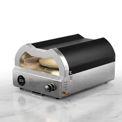 Propane Pizza Oven Built to Deliver Restaurant-Quality Results, 12 Inch, Rotating Stone, Temperature Gauge