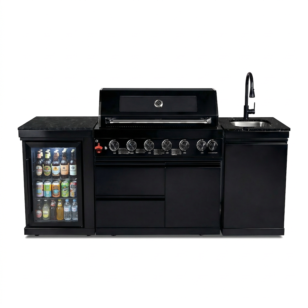 6-Burner 85000 BTU Deluxe Stainless Steel Propane Gas Grill