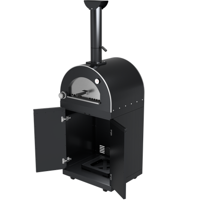 Black 128-Inch Double Stainless Steel Gas Outdoor Kitchen