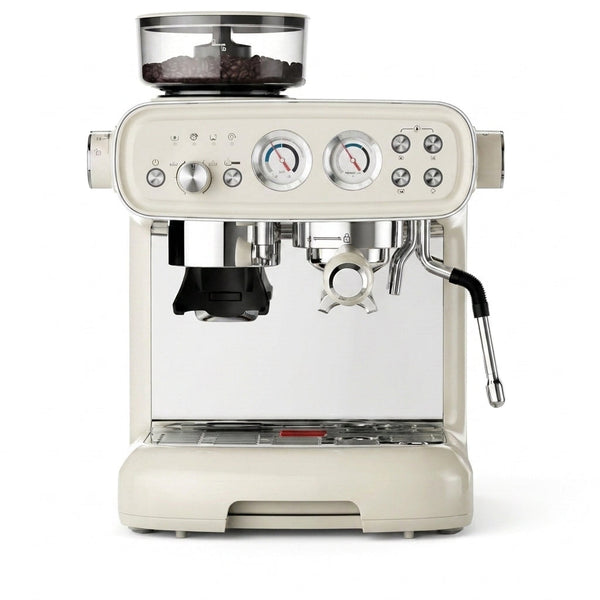 Espresso Machine with Grinder, 20 Bar Espresso Machine with Milk Frother Steam Wand, Espresso Machines for Home, Expresso Coffee Machines Professional, Cappuccino Latte Machine — Studio Shot