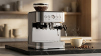 Espresso Machine with Grinder Espresso Maker Stainless Steel with Milk Frother Cappuccino Machine Semi Automatic Espresso Machine — Lifestyle