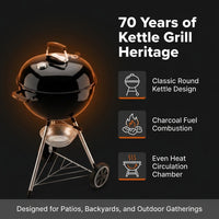 Outdoor Household Kettle BBQ Grill Charcoal BBQ Grill round Apple Grill — Results & Stats