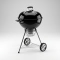 Charcoal Kettle Grill Built for Outdoor Entertaining, Round Apple Design, Portable Cast Iron, Durable Steel Construction
