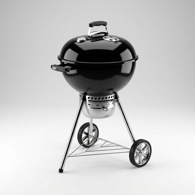 Charcoal Kettle Grill Built for Outdoor Entertaining, Round Apple Design, Portable Cast Iron, Durable Steel Construction