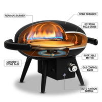 Propane Pizza Oven Designed for Backyard Entertaining, 12-Inch Stone, Rotatable Motor, Gas Fired — How It Works