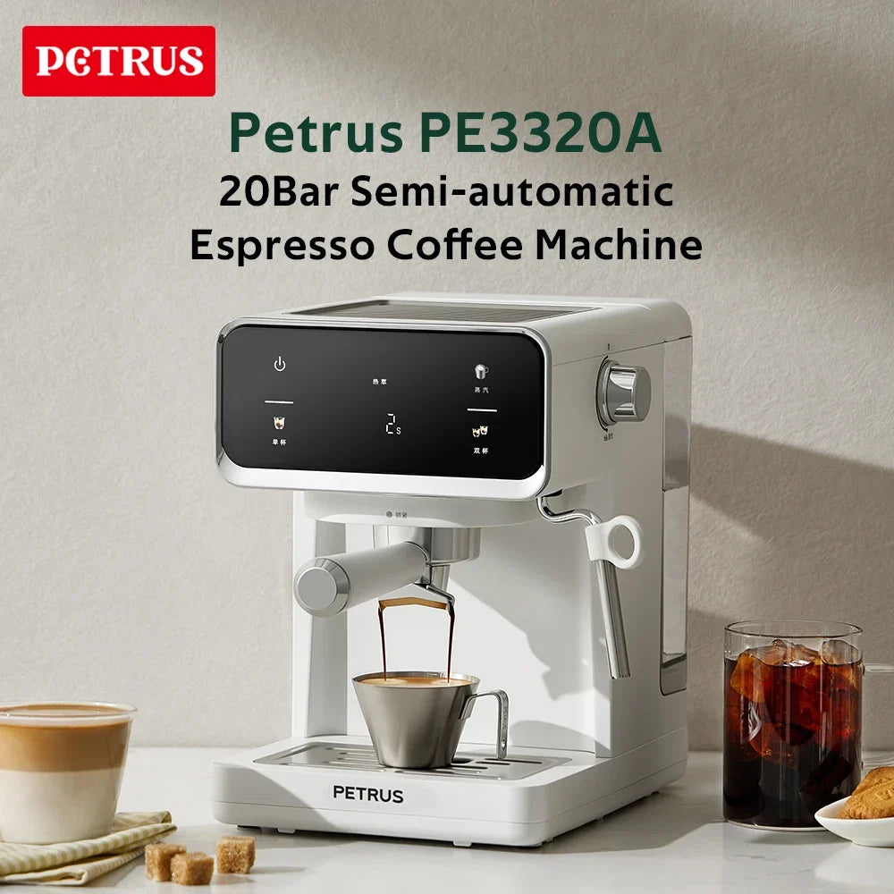 Coffee Maker Espresso Coffee Machine With Milk Frother Wand And Removable Water Tank PE3320A App