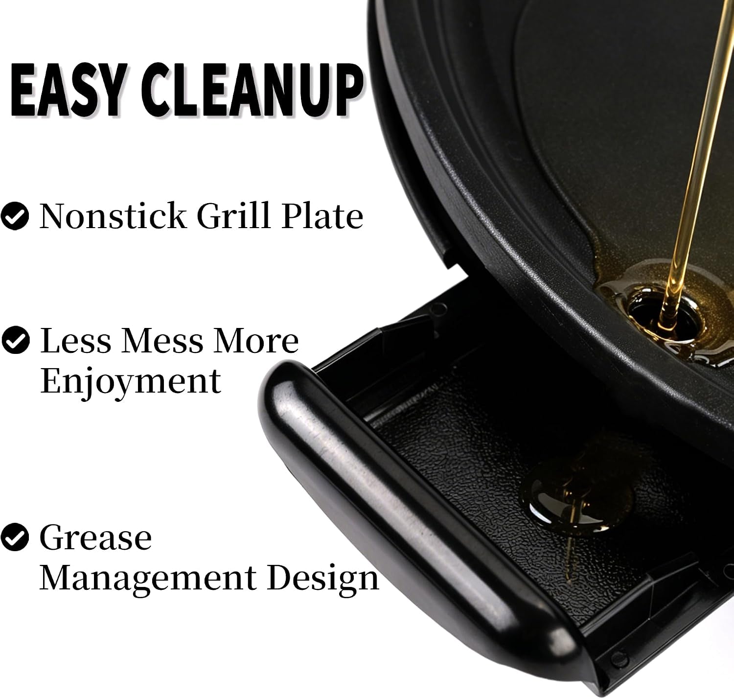 2-In-1 Outdoor Electric Grill & Portable BBQ with Removable Stand - Features Non-Stick Baking Pan & Intelligent Temperature Control for Balcony, Backyard, Camping, and Party Use, Gray
