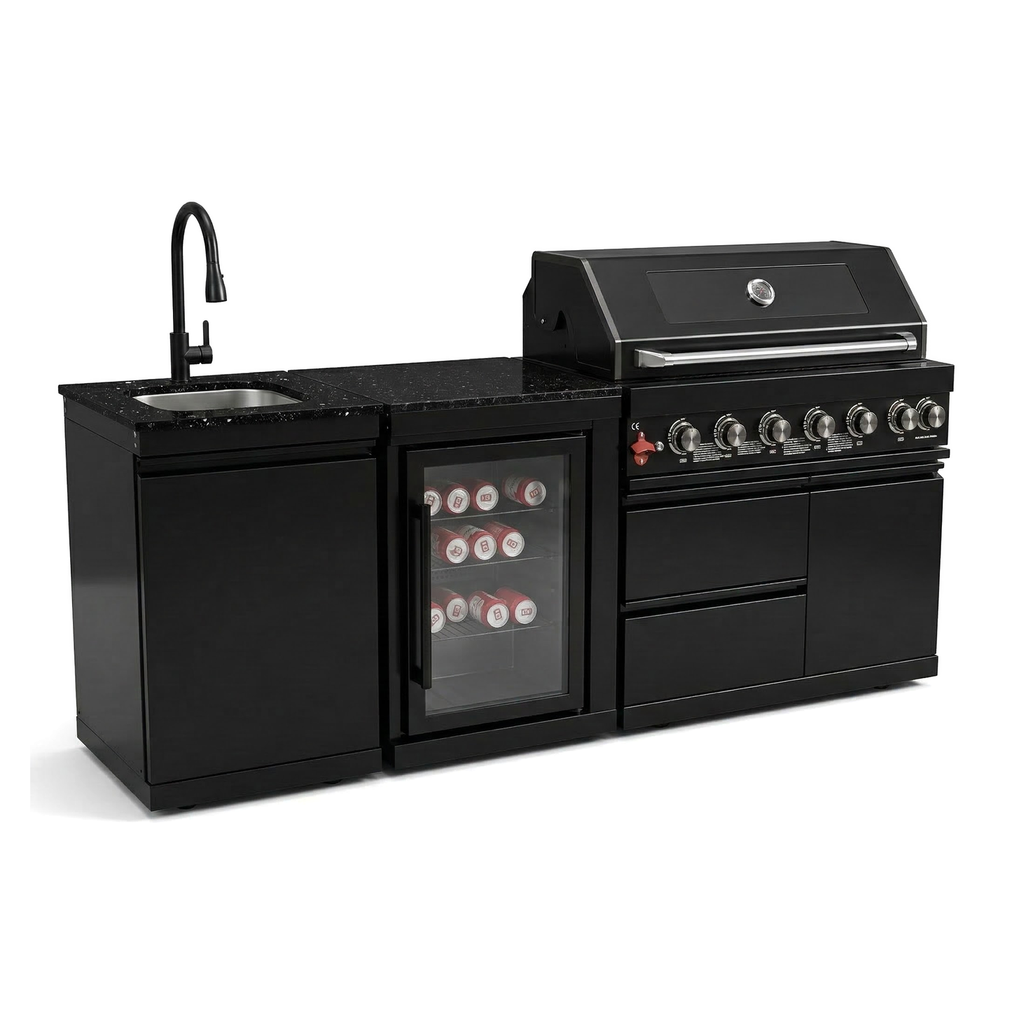 6-Burner 85000 BTU Deluxe Stainless Steel Propane Gas Grill