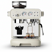 Espresso Machine Built for Café-Quality Coffee, 20 Bar Pressure, Built-In Grinder, Milk Frother Steam Wand
