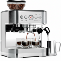 Espresso Machine Built for Cafe Quality, Conical Burr Grinder, PID Temperature Control, 9-Bar Pressure
