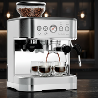 Espresso Machine Built for Cafe Quality, Conical Burr Grinder, PID Temperature Control, 9-Bar Pressure