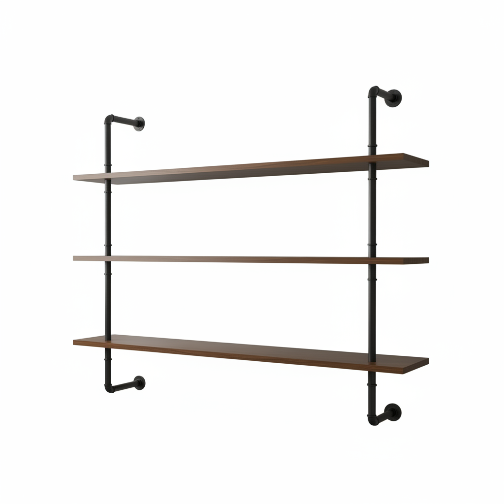 39.5-Inch Modern Wall-Mounted Wine Rack with LED Lights, 3-Tier Liquor Bottle Bar Display Shelf, Industrial Wine Rack Floating Bar Shelf, Multifunctional Wine Storage Rack for Home Bar, Kitchen, Cafe