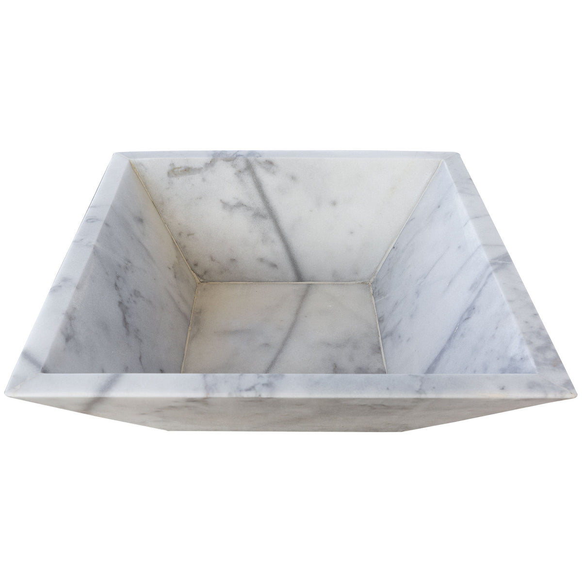Turkish Carrara White Marble Natural Stone Fire Pit