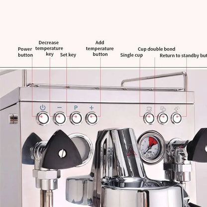 Stainless Steel Semi-automatic Espresso Machine